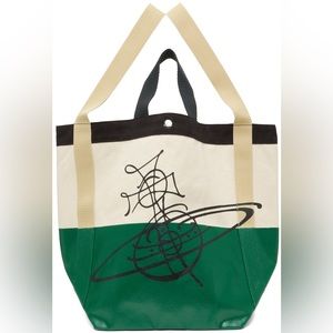 NWOT Vivienne Westwood Authenticated Handbag, Multicolour, Cotton